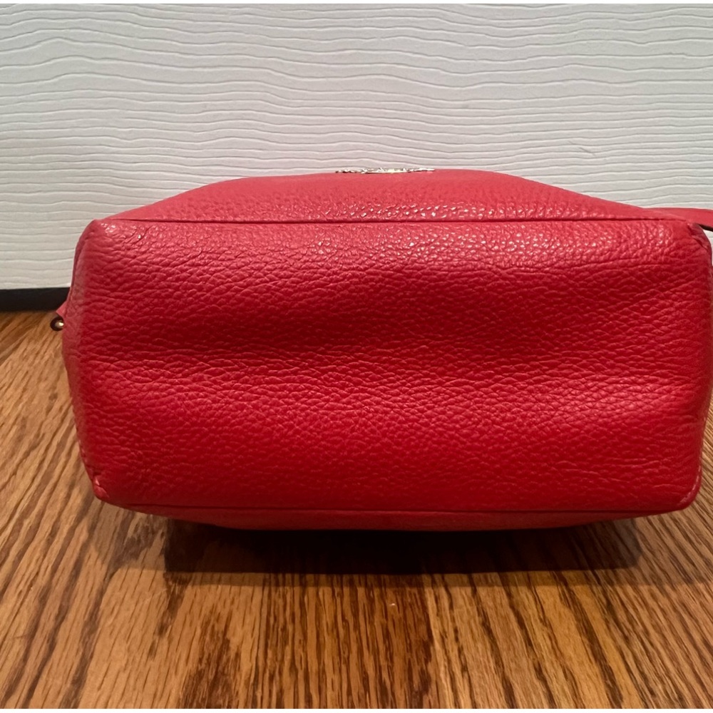 Coach red pebbled leather bag - Picture 7 of 16